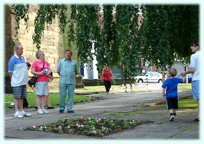 Impatians planting at St. Michael's and all Angels