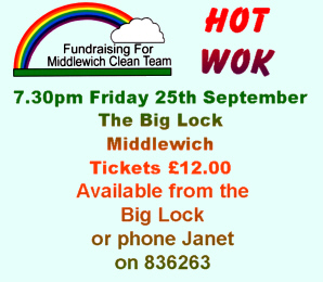 Hot Wok Evening Is Getting Nearer. It's a Clean Team fundraising evening so bring your friends and family.
