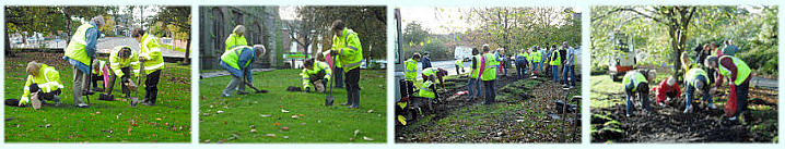 Bulb planting at St. Michael's and all Angels and Kinderton Street